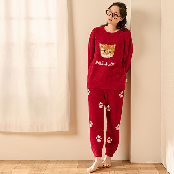 ラッピング済】ふわふわヌネットジャガード プルオーバー＆ランダム猫