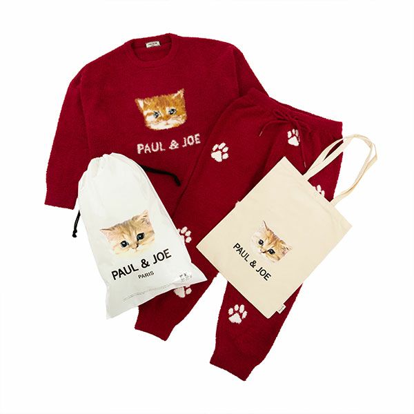 ラッピング済】ランダム猫足跡ジャガード ブランケット