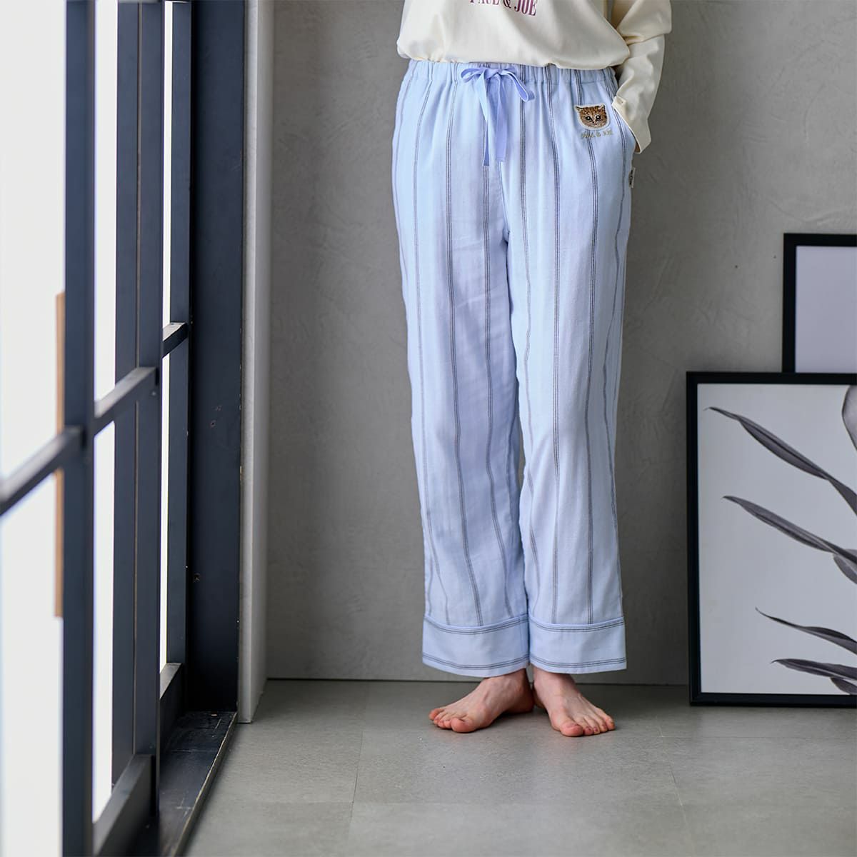 ストレッチガーゼストライプボトム | 【公式】ポール アンド ジョー