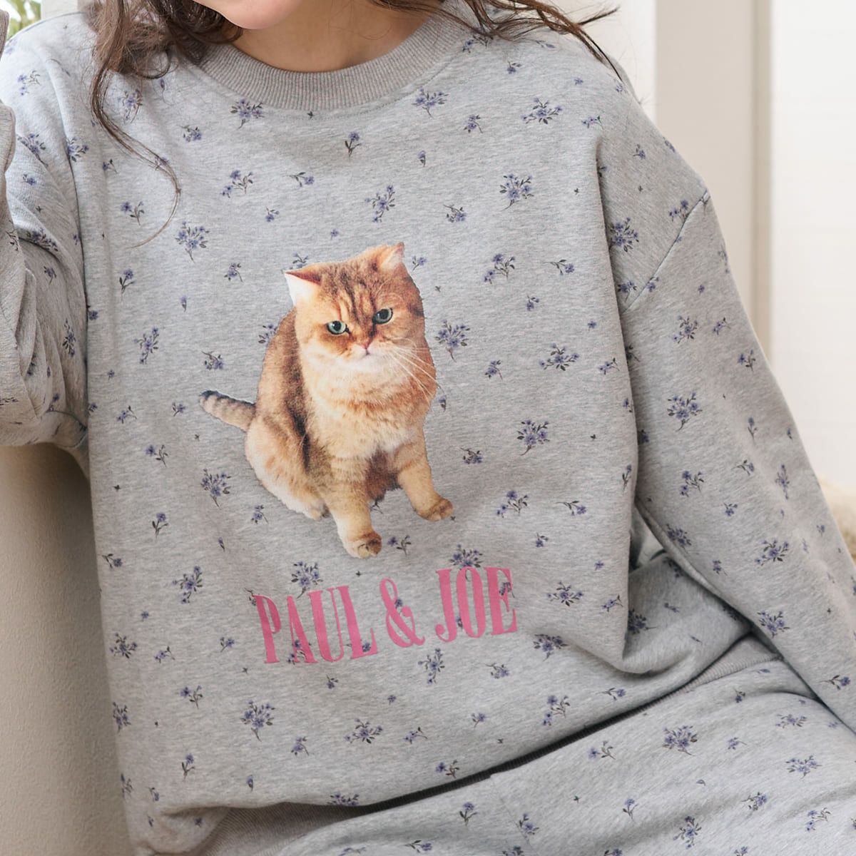 ポール＆ジョーパリス ヌネット＆ロゴ プルオーバーニット セットアップ ネコ Ｍ ポール＆ジョーパリス ヌネット＆ロゴ プルオーバーニット