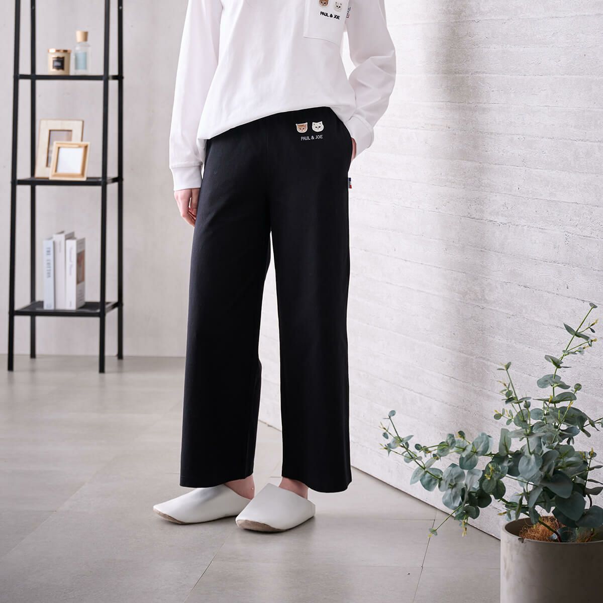 ネルチェック ロゴワッペン付き パジャマ